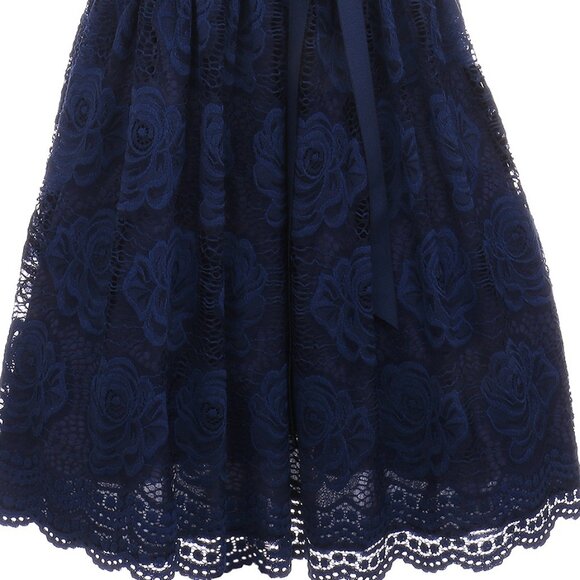 Flower Girl Dress Sale Little Girls Junior Girls Toddler Cap Sleeve Floral - Picture 3 of 4